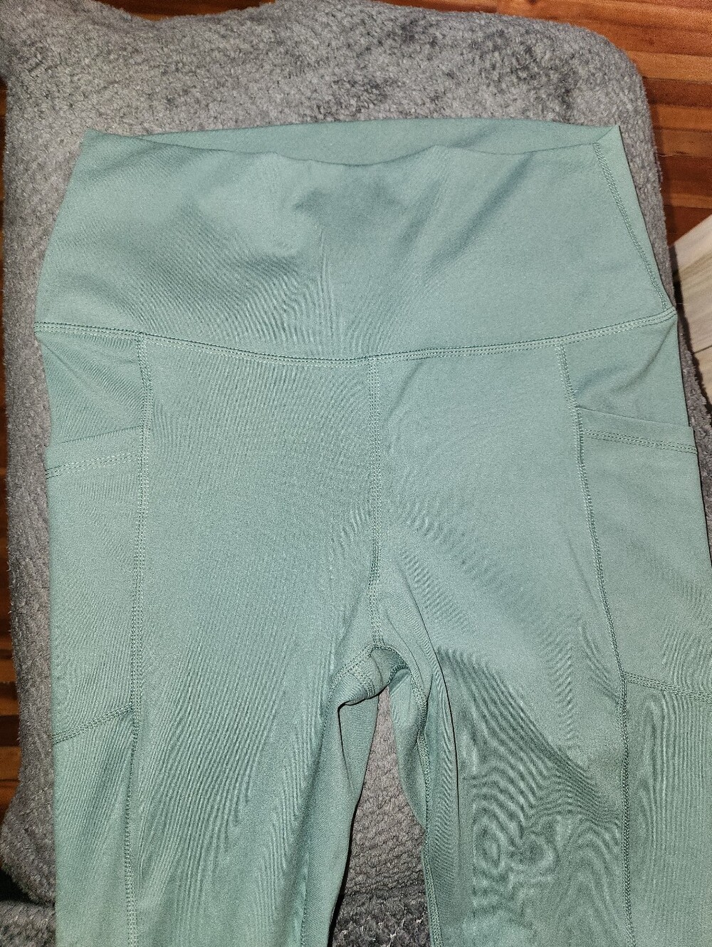 Yogalicious LUX XL Sage Green High Rise Pocket Leggings Yoga Athleisure